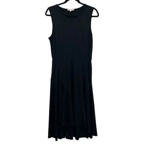 Nanette Lepore Womens Dress Fit & Flare Stretch Round Neck Sleeveless Black 12*
